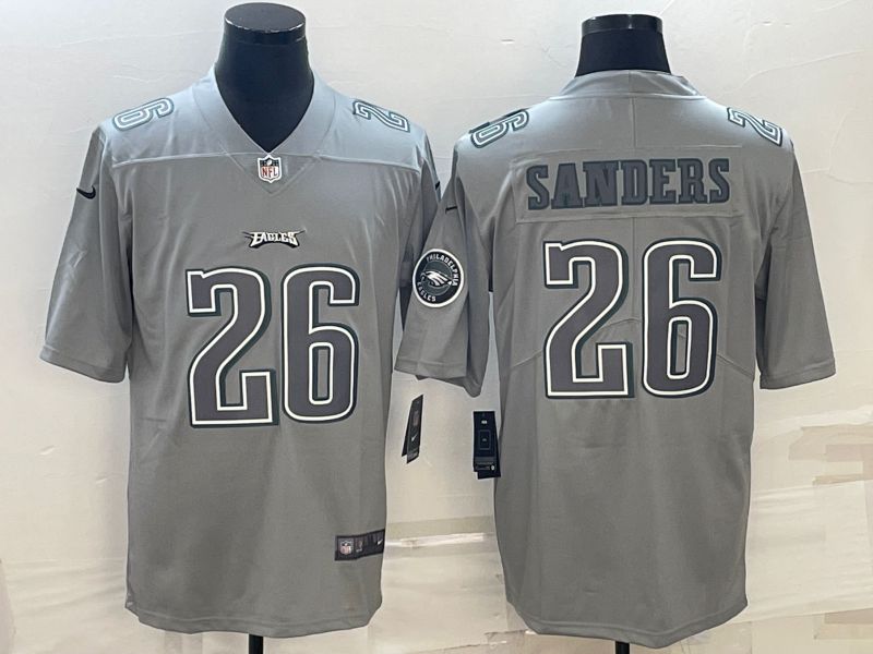 Men Philadelphia Eagles #26 Sanders Nike Atmospheric Gray style Limited NFL Jersey
